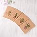 NUOLUX Brown Paper Notebook Cute Journals Traveler's Kraft Paper Notebook Bulk 64K, 24Pcs (Cactus Series)