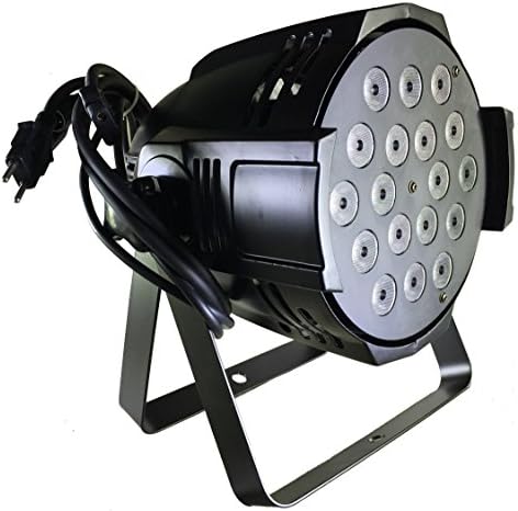 Eshine Cast Aluminum and Double Hanging Brackets 18x12W RGBW 8 Channels LED Par Can stage Lighting For Wedding Christmas Birthday DJ Disco KTV Bar Event Party Show