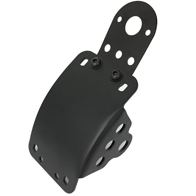 Amazicha Side Mount License Plate Bracket Curved 3/4 inch axle hole for Harley Touring Sporster Bobber Choppers