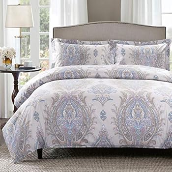 Amazon.com: Moonleaf 3 PC Duvet Cover Set - 100% Cotton