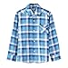 Bienzoe Boy's Warm Flannel Button Down Long Sleeve Plaid Shirt