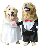 FLAdorepet Dienstmädchen-Kostüm Für Große Hunde – Mit Stirnband Für Halloween & Partys