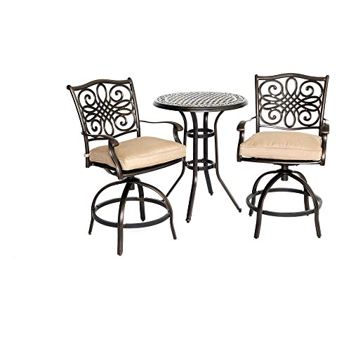 Hanover Traditions 3 Piece High-Dining Bistro Set