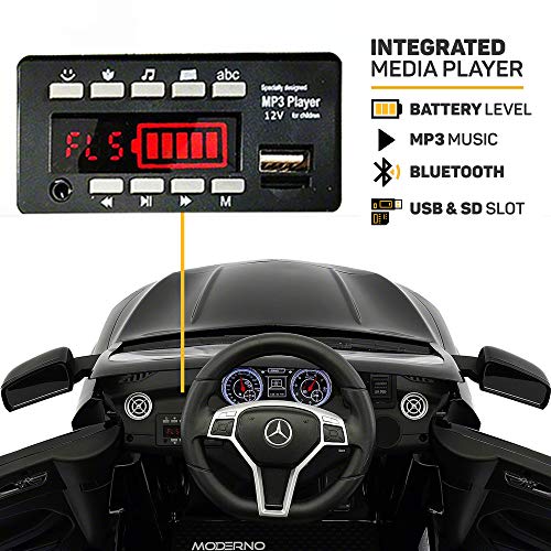 2019 Mercedes Benz CLA 12V Ride On Car for Kids | 12V Engine Power Licensed Kid Car to Drive with Remote, Dining Table, Leather Seat, Openable Doors, LED Lights