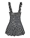 Tempt Me Women One Piece Vintage Polka Dot V-neckline Falbala Edged Swimdress B XL
