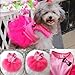 Urparcel Pet Cat Princess Tutu Dress Bow Bubble Skirt Puppy Clothes Dog Dress Apparel Pink S