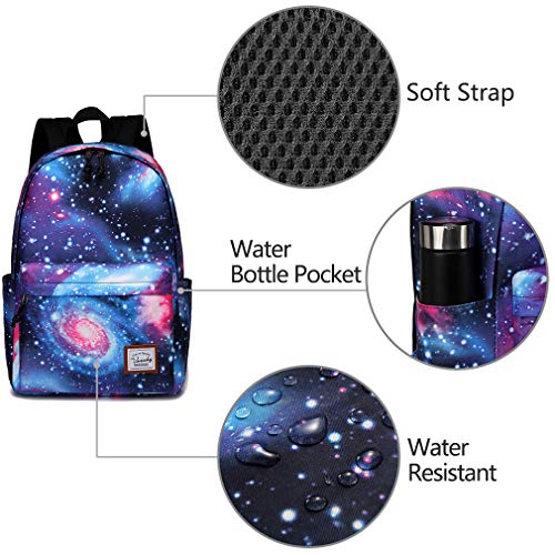 Unicorn Backpack for girls,VASCHY Fashion Floral Cactus College Student