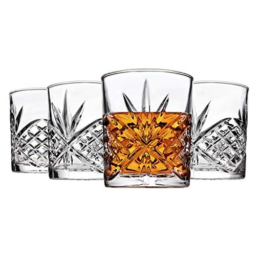 Godinger Old Fashioned Whiskey Glasses, Shatterproof and Reusable