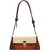 NPJGKY Shoulder Bag with Lock Buckle, Medium Size,Shoulder Bag Underarm Purse