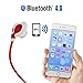 Tate & Baüer KX-9 Elite Series Wireless Bluetooth Noise Cancelling Headphones with Microphone - Red