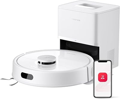 roborock Q7 L5+ 8000 Pa Robot Aspirador e Depurador, 7 Semanas de Auto-esvaziamento, Sistema Anti-Emaranhado Duplo, Navegação LiDAR PreciSense, Pavimentos Duros, Tapetes e Pelos de Animais de Estimação, Branco