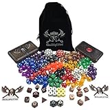 SkullSplitter Dice Demi-God Bundle | Role Playing Games Metal and Plastic Dice