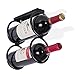 Wallniture Under Cabinet Durable Iron Vertical Wine Storage Rack for Liquor Bottles Black (2)