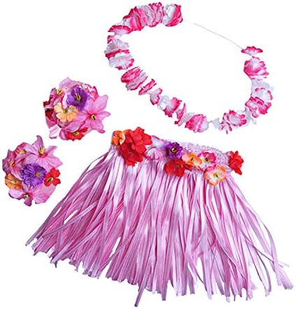 Hawaiian Girl W/Flower Lei Outfit Fits Most 14" - 18" Build-A-Bear And Make Your Own Stuffed Animals