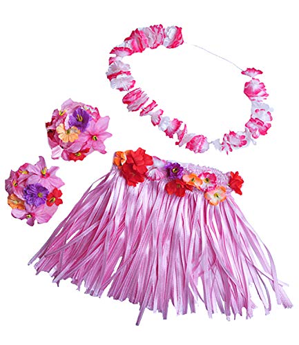 Hawaiian Girl W/Flower Lei Outfit Fits Most 14" - 18" Build-A-Bear And Make Your Own Stuffed Animals