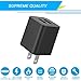 JAHMAI Wall Charger 21W 4.2A Dual-Port Portable USB Travel Wall Charger Phone Charger Adapter for iPhone X, 8, 7, 6S, Plus, 5S, iPad , Galaxy S7, S6 Edge Plus, S5, Nexus, HTC more(Black)