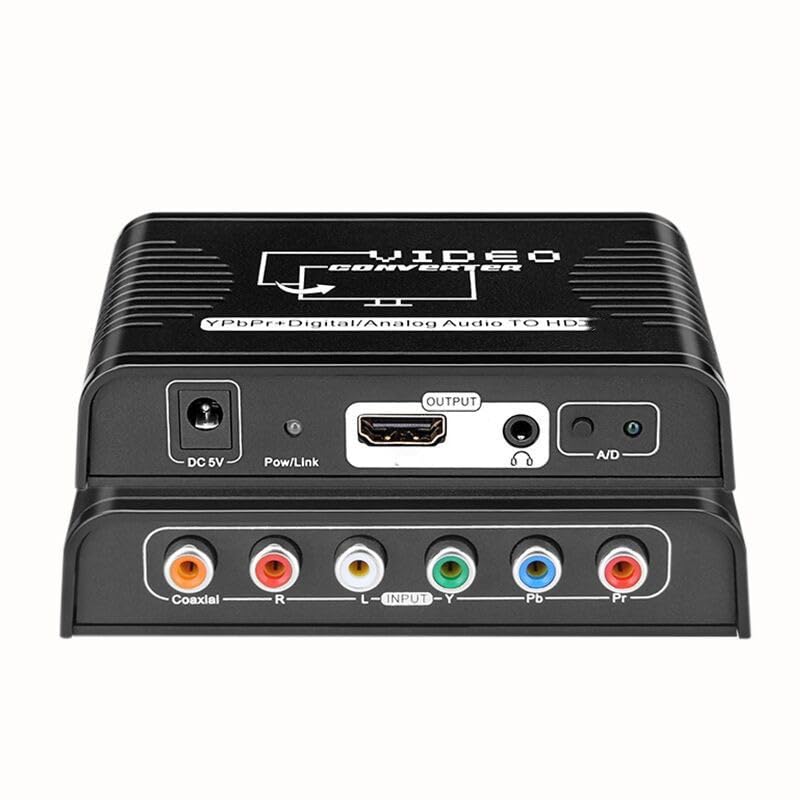 Photo 1 of 1080P Ypbpr to HDMI Video Audio Converter Adapter 5 RCA Ypbpr Component to HDMI Connector Converter for PS2 DVD Wii Xbox HDTV