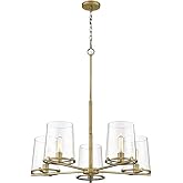 Z-Lite 3032-5RB Callista Chandelier, 5-Light 300 Total Watts, Rubbed Brass