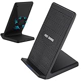 Wireless Charger Stand for iPhone x iPhone 8/8 Plus Fast Charger for Samsung Galaxy s8/s8 Plus/Note 8 (Stand Black)