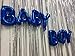 SGODA 10 inch Baby Boy Foil Mylar Balloons for Birthday Party Decoration Blue