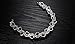 Girl Era Elegant Sexy Red Cubic Zirconia Crystal Waves Tennis Bracelet Charm Bracelets for Womens