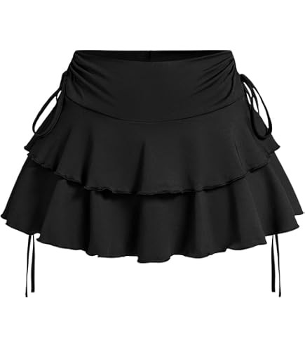 スカート akiki the iconic bow skirt/black Amazon.com: MakeMeChic Women's Bow High Waist Pleated A Line Mini