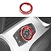 Aluminum Alloy Inner Headlight Switch Knob Cover Trim for Ford F150 XLT 2016 2017,for Mustang 2015-2016(Red)