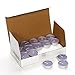 Hosley Pack of 30 Lavender Tea Light Candles. Hand Poured Using a Wax Blend with Essential Oil Fragrance. Ideal Gift for party favor, weddings, Spa, Reiki, Meditation, Bathroom