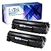LxTek Compatible Toner Cartridge Replacement for HP 83X (Black, 2-Pack)