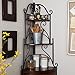 Belham Living Portica Wrought Iron and Wood Corner Bakers Rack