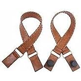JEN & CO. Versa Tote Bag Straps - Purse Straps Replacement Whipstitch Strap Whipstitch Strap for Versa Tote Bag, Brown (VSTPWS-BR)