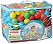 Bestway Fisher-Price Small 2.5 Inch Air Filled Smooth Plastic Kids Multi-Colored Balls for Fun Ball Pits or Playhouses, 250 Count