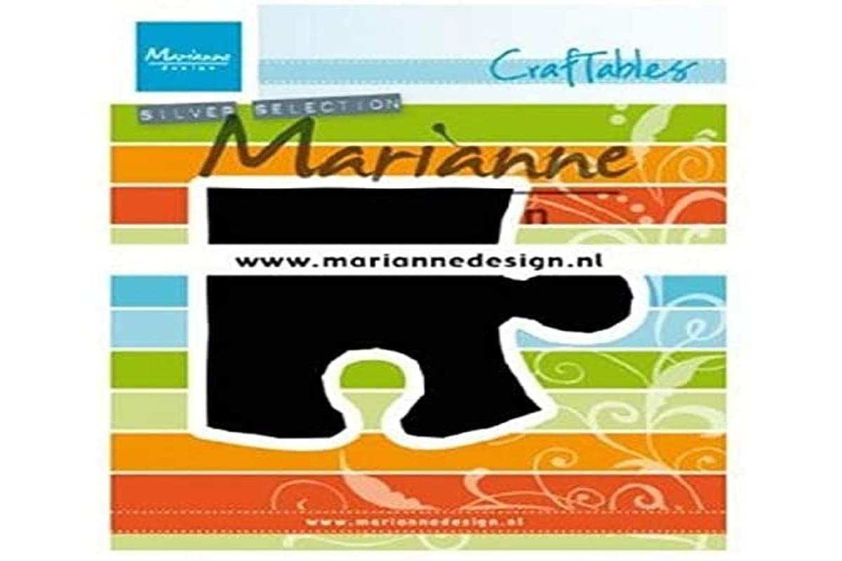 Marianne Design Craftables Cutting Dies Embossing Puzzle Piece for Craft Projects with Paper, Metal, Silver, Small