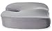 Deluxe Home Coccyx Seat Cushion for Office Chairs, Travel in Car or Airplane Orthopedic Memory Foam Pillow Chair Pad for Tailbone Pain, Back Pain and Sciatica Relief (Grey)