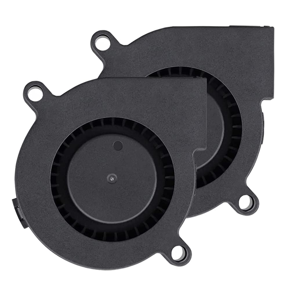 Furiga 3D Printer Fan 12V DC 50X50X15mm 5015 Blower Radial Cooling Fan 1M Cable for Heat Sink 2PCS