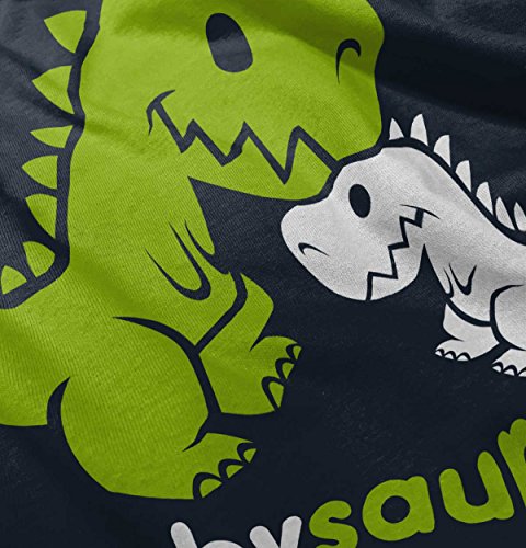 Babysaurus Funny Dinosaur Cute Mommy Daddy Cartoon T Rex Baby Onesie Bodysuit