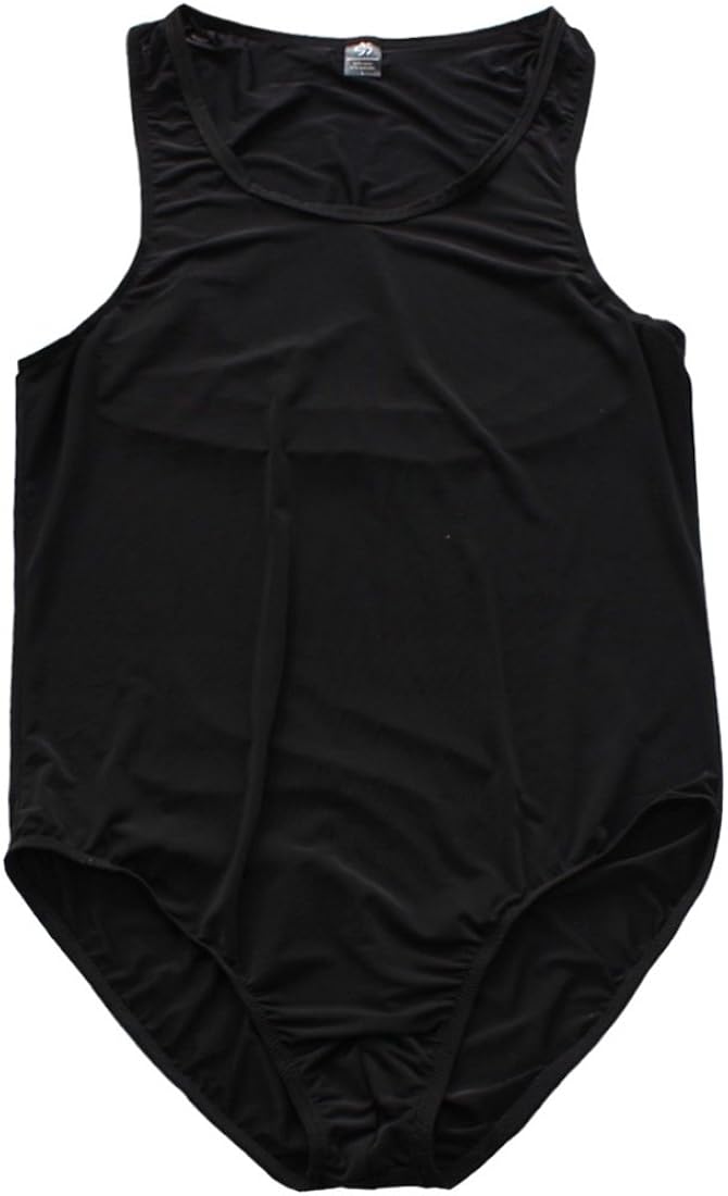 Yeahdor Mens Sleeveless Tank Leotard High Cut Thong Bodysuit Stretchy