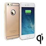 GMYLE® Qi Wireless Charging Receiver TPU Protective Soft Case for iPhone 6s / 6 (4.7 inch Display) - Gold