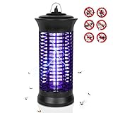 Eocol Mosquito Killer Lamp, Bug Zapper Flying Insect Catcher Killer Pest Repeller Light Lamp Trap Hook Indoor Outdoor - Black Upgrade