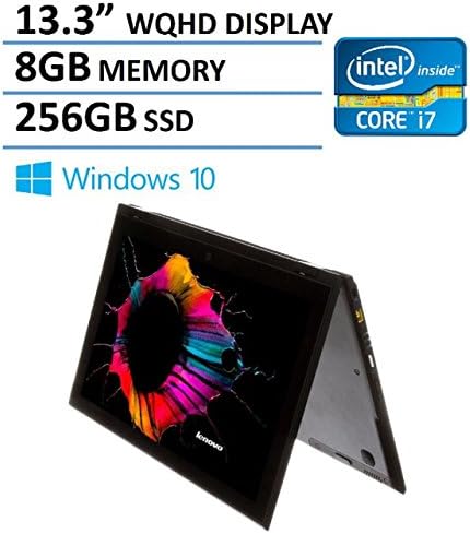 2016 Newest Lenovo Lavie Z 360 13.3-inch World's Thinnest and Lightest Convertible 2-in-1 Laptop (Tablet), Intel Core i7-5500U, 8GB RAM, 256GB SSD, QHD Anti Glare 2560 x 1440 Touch Display, Windows 10