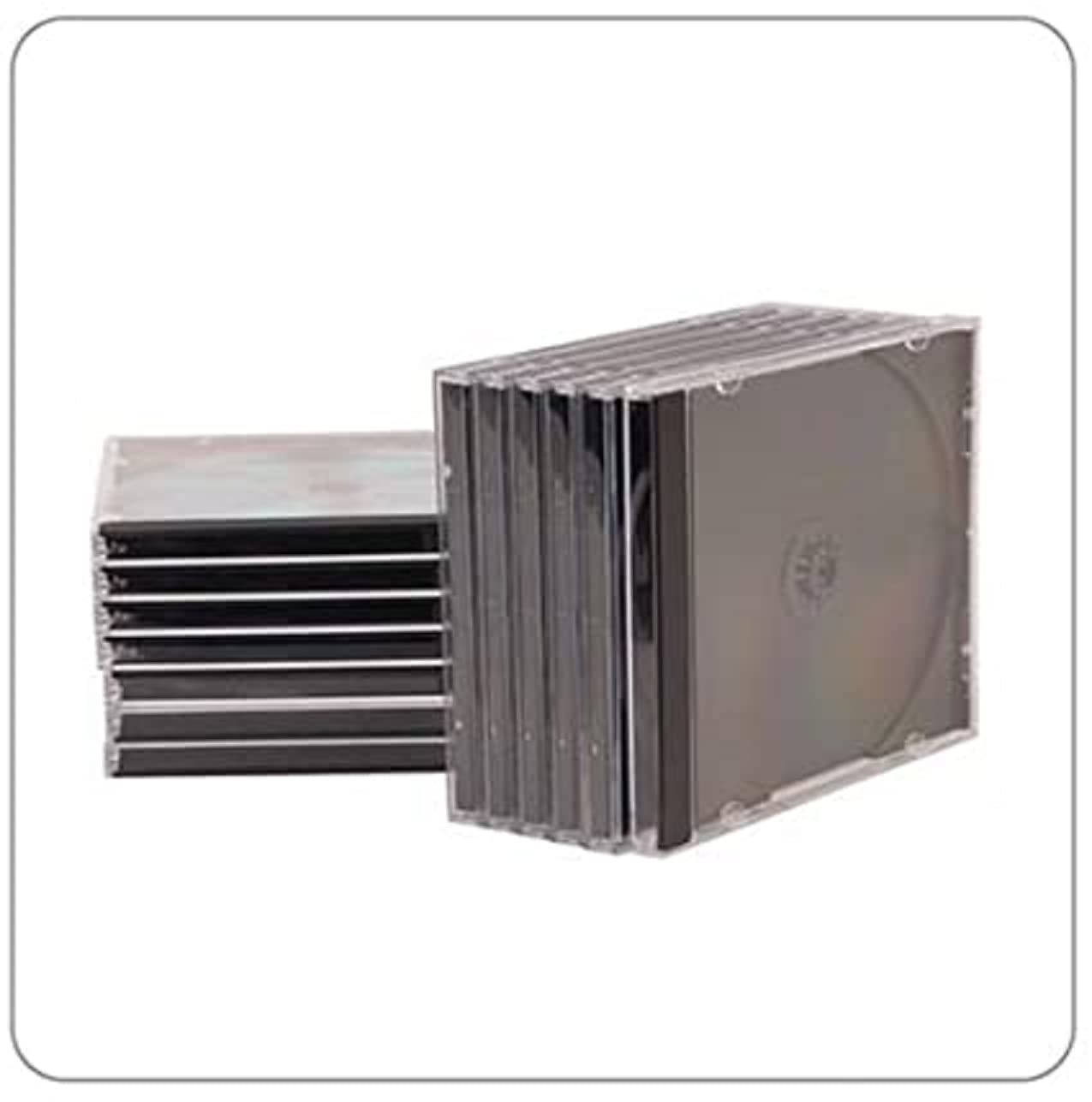 XP Premium Grade Single 10mm CD Jewel Case with Black Tray - 25 Pack