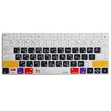 MOSISO Soft Protective Ultra Thin Keyboard Cover Skin Compatible with iMac Wireless 2nd Gen Magic Keyboard (MLA22LL/A) with US Layout, Mac OS X OSX-M-CC-2, White