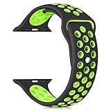 For Apple Watch Nike Band Sports Soft Silicone Replacement Band For Apple Watch Series 3,Series 2,Series 1,Nike +,Sport,Edition,M/L Size