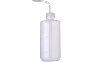 BEADNOVA Irrigation Bottle 500ml 17oz Indoor Plant Watering Can Water Squirt Bottle Plastic Rinse Bottle for Eyelash Extensions Eye Wash Tattoo Lab (1pc)
