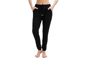 Walifrey Womens Joggers with Pockets, Drawstring Sweatpants Women for Lounging Jogging Workout and Gym