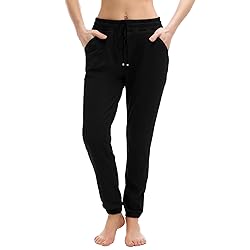 Walifrey Womens Joggers with Pockets, Drawstring