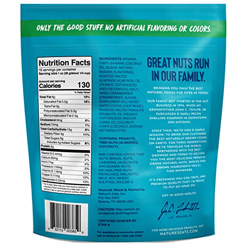 NATURE’S EATS NUTS FOR DIGESTION DAILY BANANA TRAIL MIX, 16 OUNCE