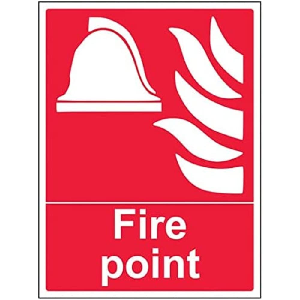 V Safety Eco Friendly Fire Equipment - Fire Point - 300 x 400 mm Safety Sign