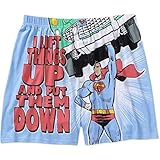 Dc Comics Superman Knit Mens Boxer Shorts I Lift Things Up