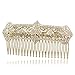 Rhinestone Crystal Gold Palace Hair Comb Pins Women Hair Jewelry Accessories XBY086